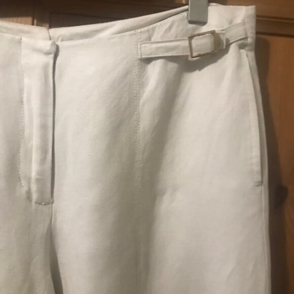 Linen/Rayon wide legs pants, size L , Exelent condition! - Picture 5 of 9